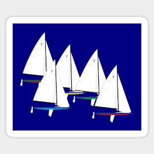 Y-Flyer Sailboats Racing Magnet